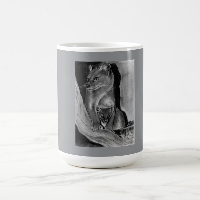 Fossa (cat) coffee mug (Center)