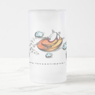 Fossa Olimpica Frosted Glass Beer Mug