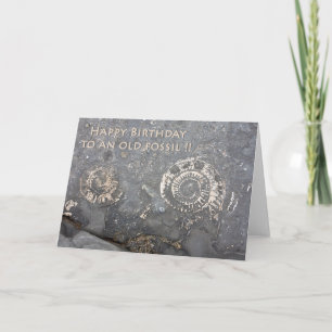 Fossil birthday card