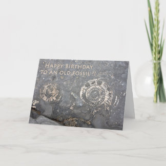Fossil birthday card