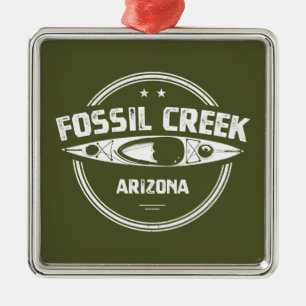 Fossil Creek Arizona Kayaking Metal Tree Decoration