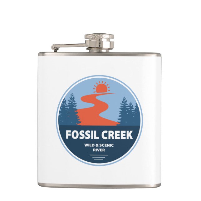Fossil Creek Wild And Scenic River Arizona Hip Flask (Front)