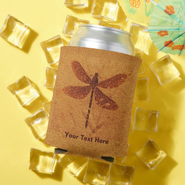 Fossil Dragonfly Can Cooler (In Situ Summer)