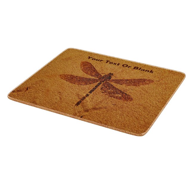 Fossil Dragonfly Cutting Board (Corner)