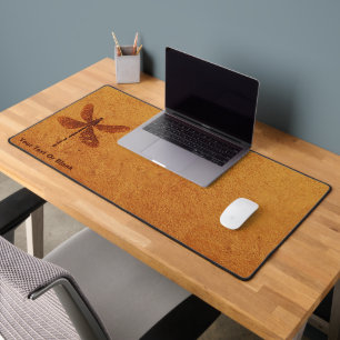 Fossil Dragonfly Desk Mat