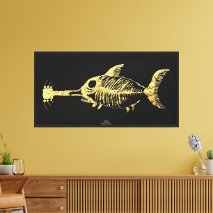 Fossil Fish Guitar Shark Talking Canyons, Ne Print