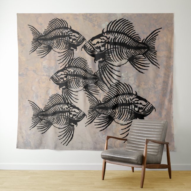 Fossil Fish Tapestry (In Situ (Horizontal))
