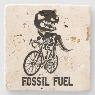 Fossil fuel stone coaster