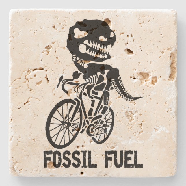 Fossil fuel stone coaster (Front)