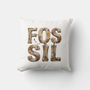 Fossil Funny 40th Birthday Gift Paleontology Dinos Cushion