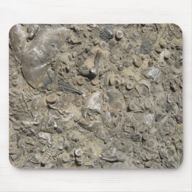 Fossil Hash Print Mouse Mat (Front)