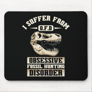 Fossil Hunting Dinosaur Bones Paleontologist Fossi Mouse Mat