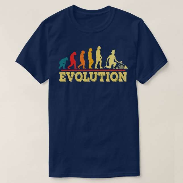 Fossil Hunting Evolution Fossil In Rock Funny T-Shirt (Design Front)