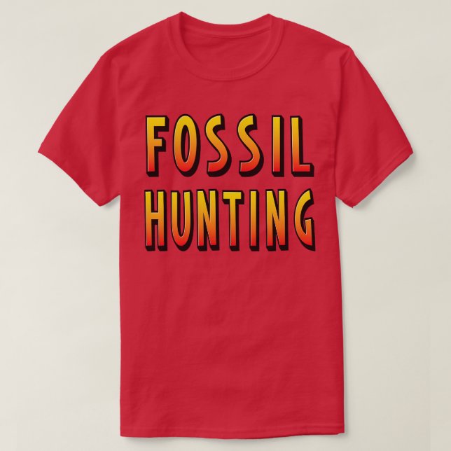 Fossil Hunting T-Shirt (Design Front)