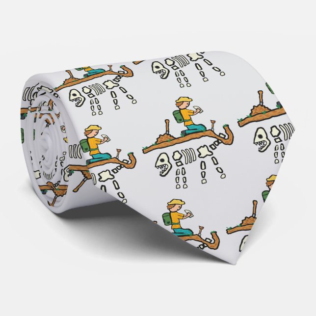 Fossil Hunting Tie (Rolled)