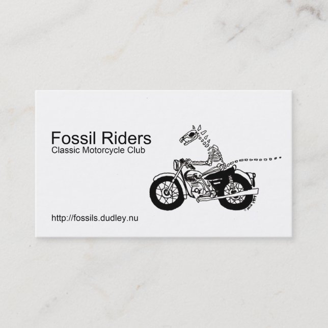 Fossil Riders Business Card (Front)
