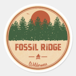 Fossil Ridge Wilderness Colorado Classic Round Sticker