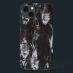 Fossil White Fish on Black Background iPhone 13 Case<br><div class="desc">This fossil-inspired image is perfect for your fish collection. This image is simple as it only includes two colours:black and white. Choose this artprint today on your product.</div>
