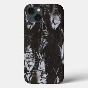 Fossil White Fish on Black Background iPhone 13 Case