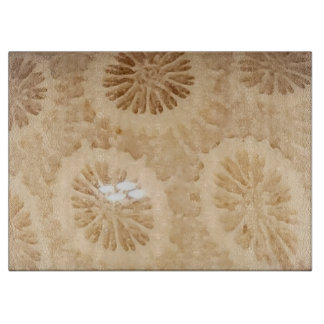 Fossilised Coral Print Cutting Board