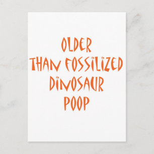 Fossilised Dinosaur Poop Postcard