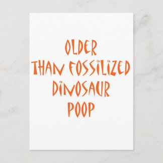 Fossilised Dinosaur Poop Postcard