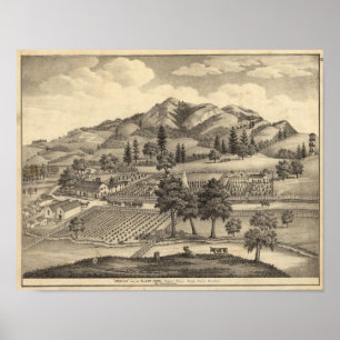 Fossville Res of Clark Foss, Knights Valley Poster