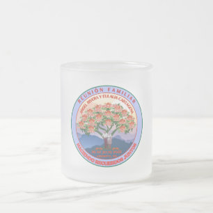 Fosted Glass Reunión Familiar Frosted Glass Coffee Mug