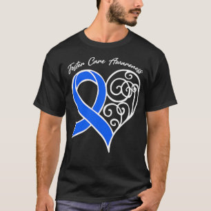 Foster Care Awareness Heart Ribbon Gift Valentines T-Shirt