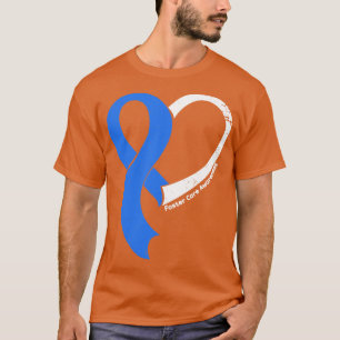 Foster Care Awareness Hople Love Heart Ribbon Happ T-Shirt
