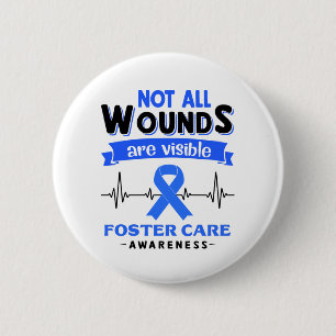 Foster Care Awareness Month Ribbon Gifts 6 Cm Round Badge