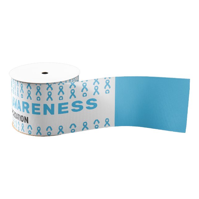 Foster Care Awareness Pattern Ribbon Grosgrain Ribbon (Spool)