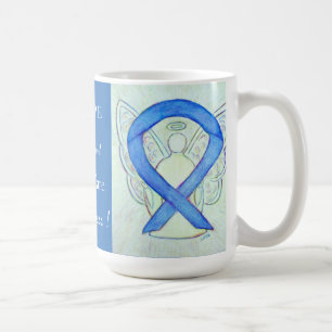 Foster Care Awareness Ribbon Angel Custom Mug