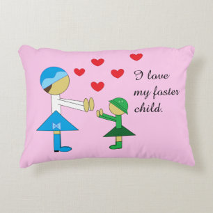 Foster Care in Pink: Decorative Cushion