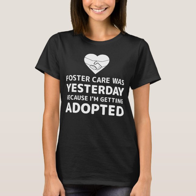 Foster Care National Adoption Day Rescue Day Heart T-Shirt (Front)