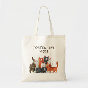 Foster Cat Mum Cute Kitties Personalised Tote Bag