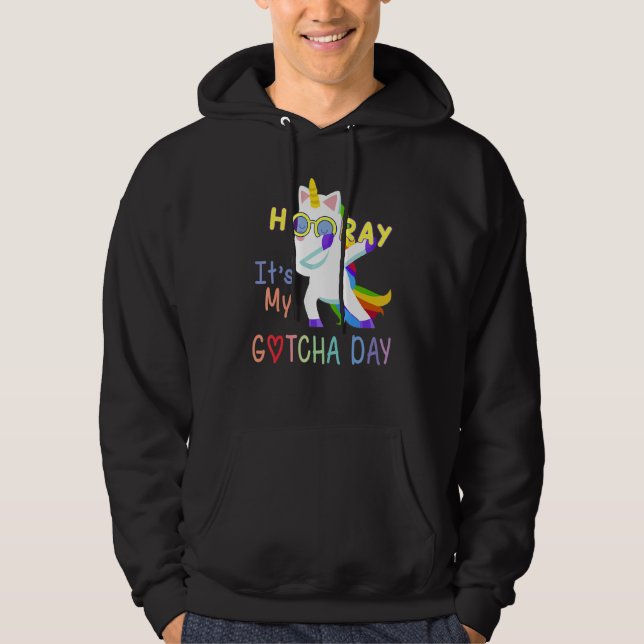 Foster Child Adoption  Hooray It's My Gotcha Day K Hoodie (Front)