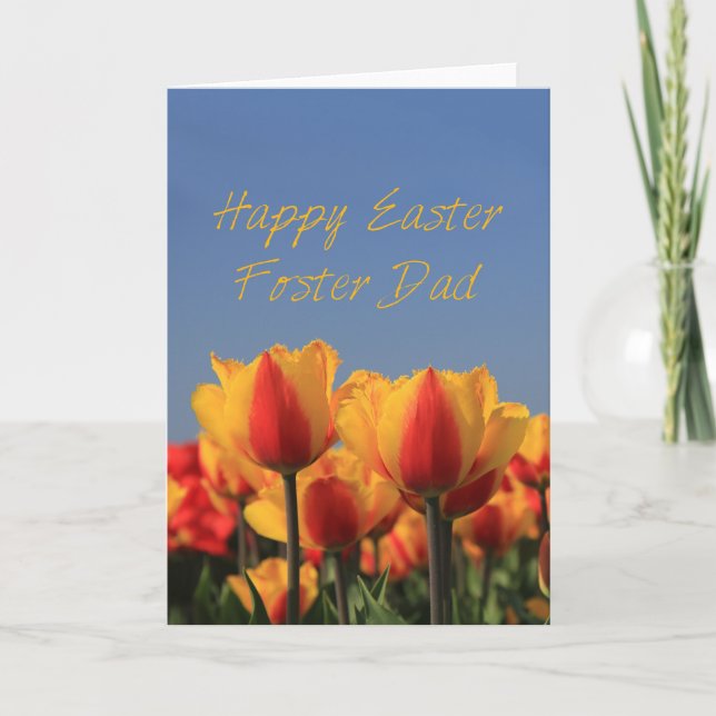 Foster Dad Happy Easter Holiday Card (Front)