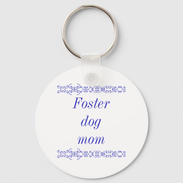 Foster dog mum keychain (Front)