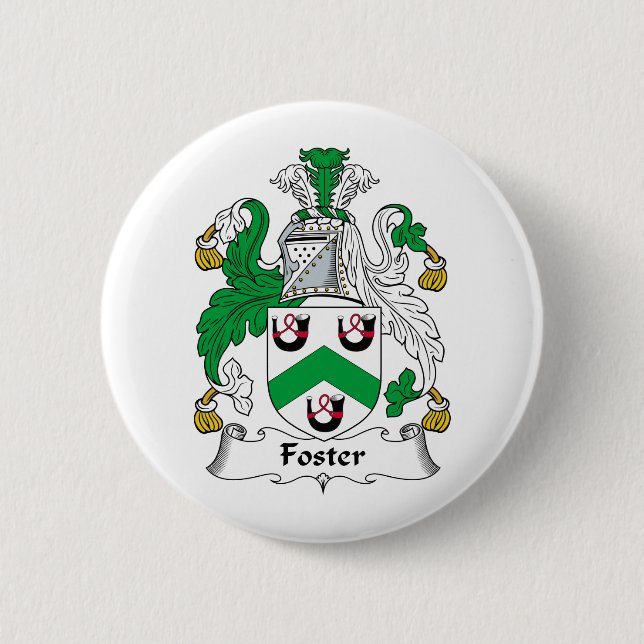 Foster Family Crest 6 Cm Round Badge (Front)
