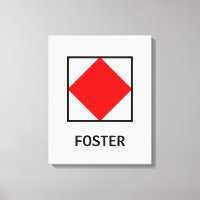 Foster Family Name Nautical Flag