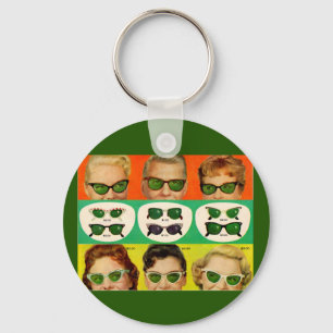 Foster Grant ad 1950s Key Ring