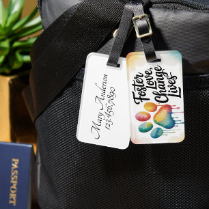 Foster Love Luggage Tag – Shelter volunteer gift