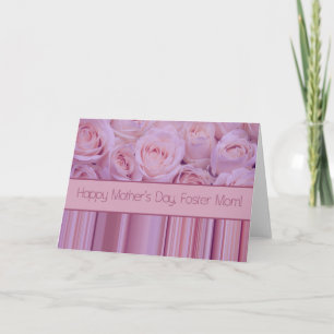 Foster Mum Happy Mother's Day rose card