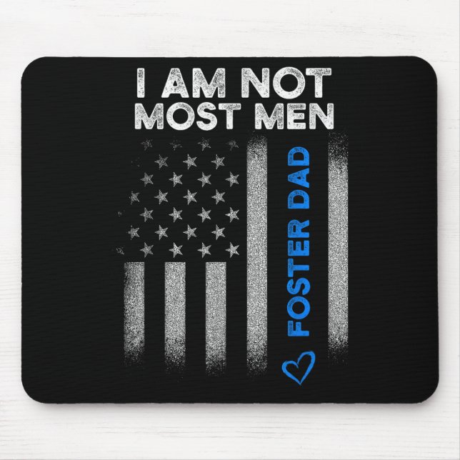 Foster Parent Dad Most Men Foster Care  Mouse Mat (Front)