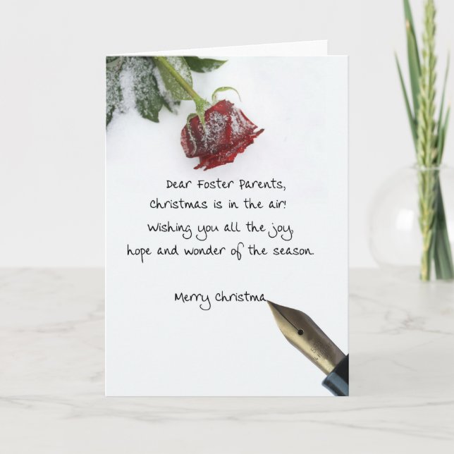 Foster Parents Holiday Card (Front)