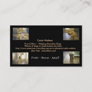 Foster ~ Rescue ~ Adopt Business Cards