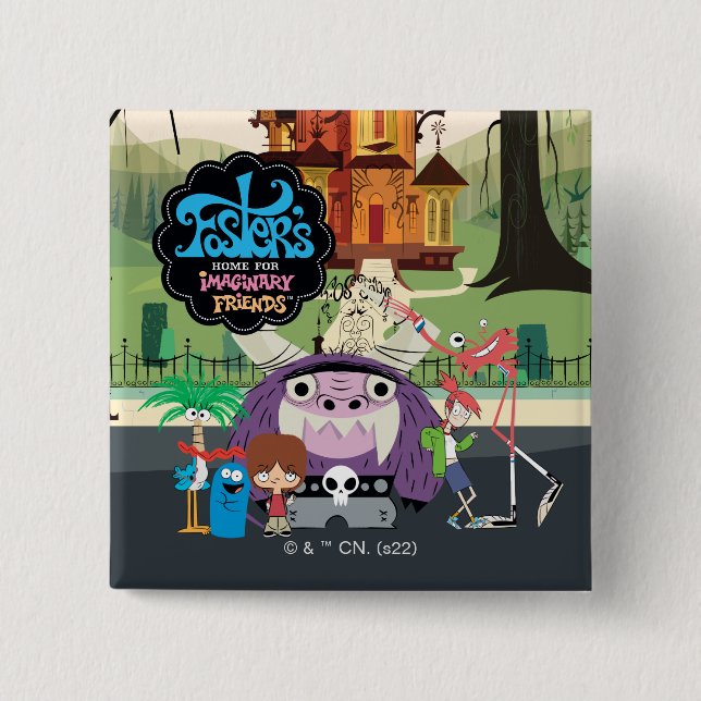 Foster's Home for Imaginary Friends | Hanging Out 15 Cm Square Badge (Front)