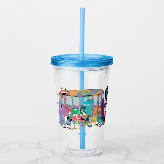 Foster's Home for Imaginary Friends | School Bus Acrylic Tumbler (Front)