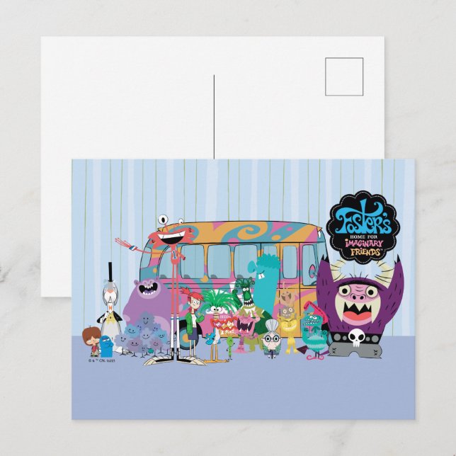 Foster's Home for Imaginary Friends | School Bus Postcard (Front/Back)